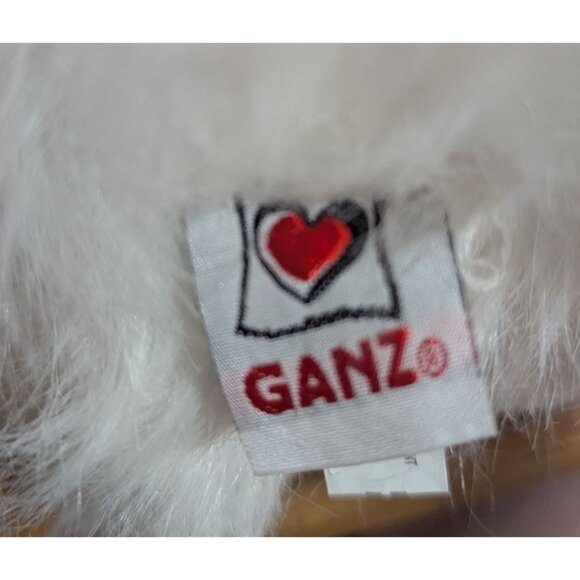 Ganz White Fluffy Cat Plush Toy 8" soft Stuffed Animal Blue eyes - Picture 9 of 9